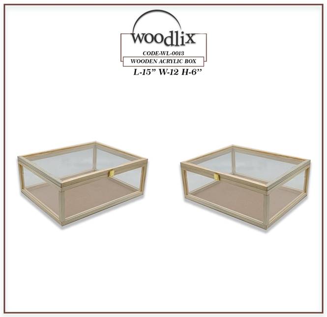 wooden acrylic box