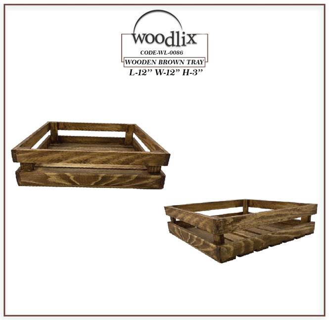 wooden brown tray